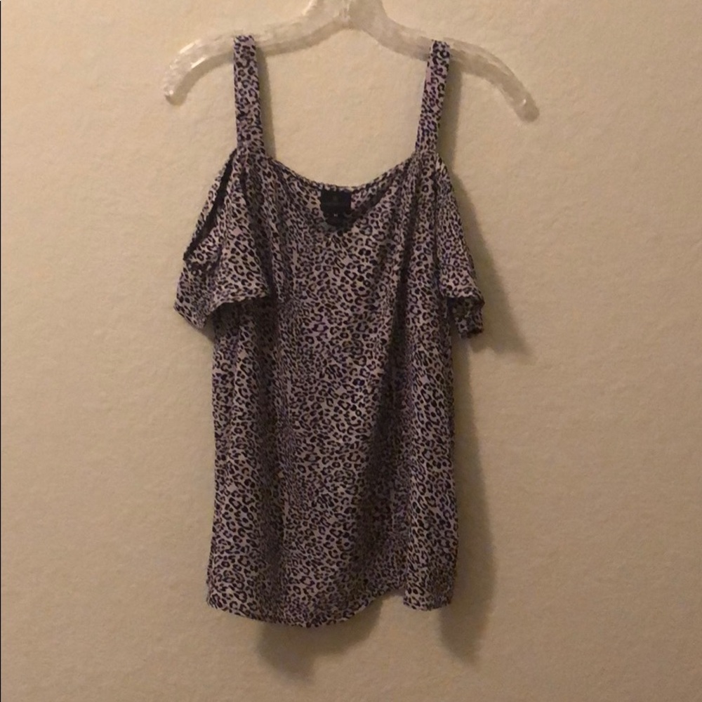 Cheetah print blouse